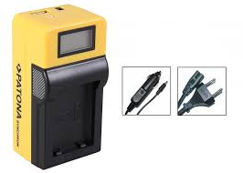 19619_0 4in1 LCD Ladegerät für Samsung SLB-07A, SLB07A