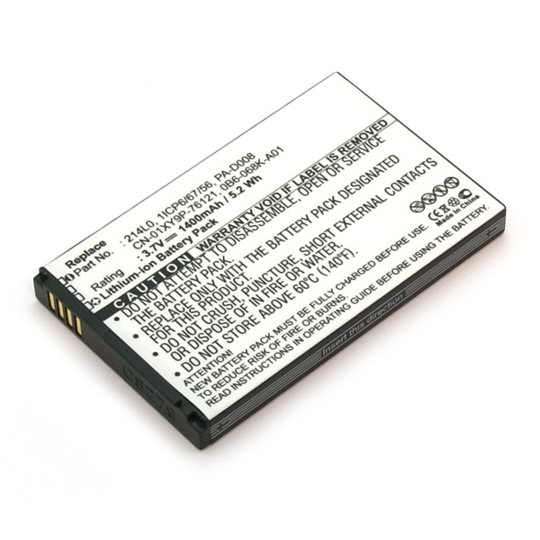 12551_0 Akku ersetzt Dell 0B6-068K-A01, 214L0, 1ICP6/67/56 1400mAh