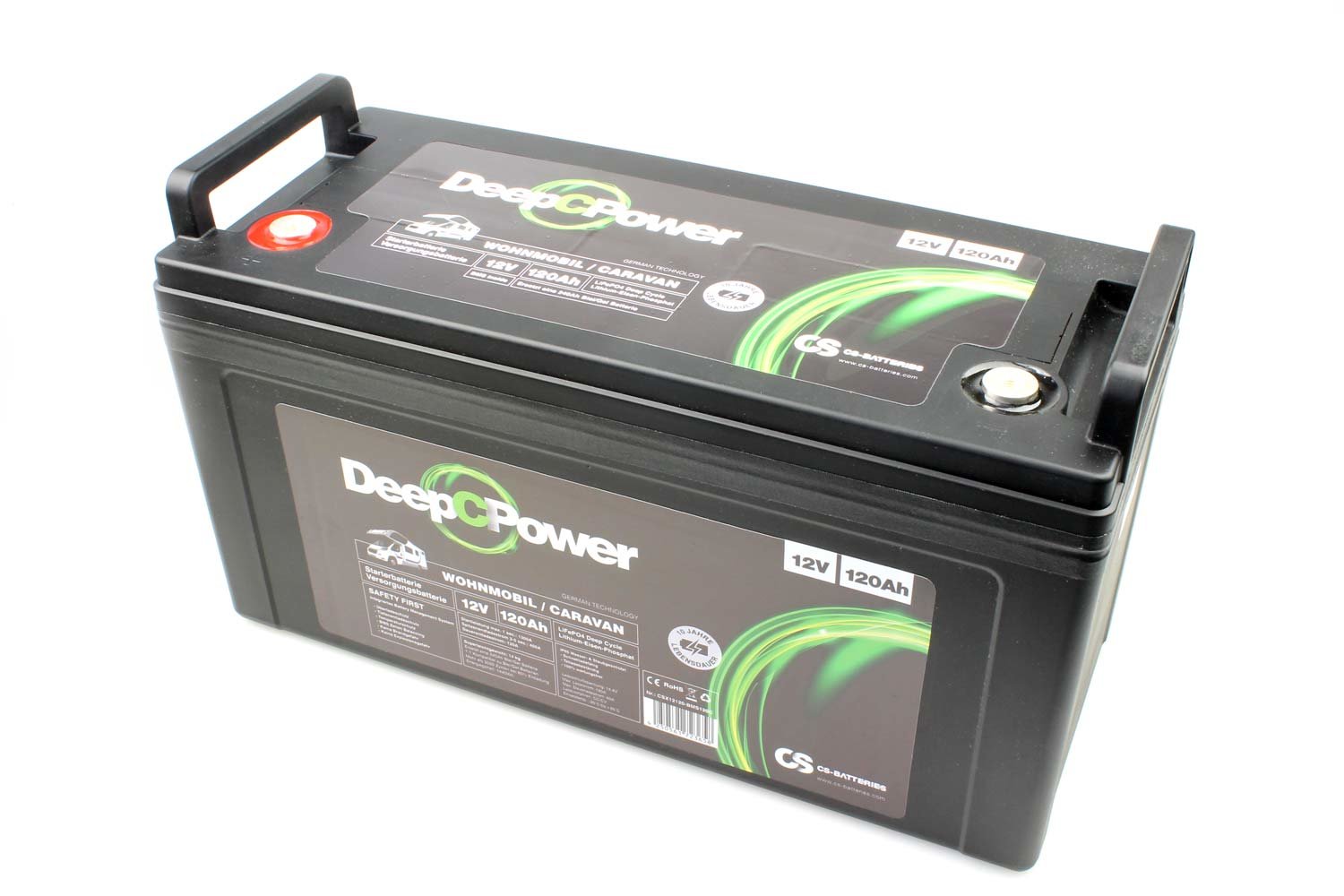 23163_0 Deep C Power 12V 120Ah LiFePO4 Batterie für Wohnmobile