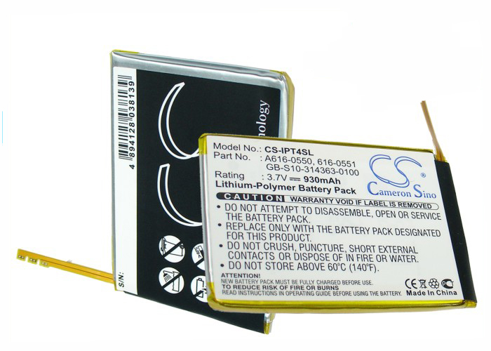 14745_0C8TUIcC441rx0 Akku ersetzt Apple iPod 616-0550, 616-0551 930mAh