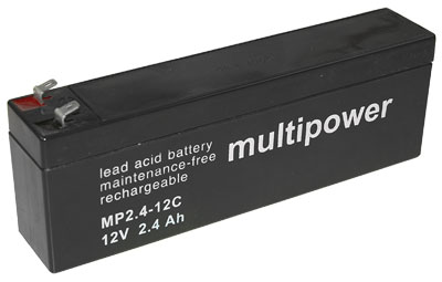 18185_0fNhZTloUvAsIj Multipower MP2.4-12C Bleiakku Zyklenfest, 12V 2.4A