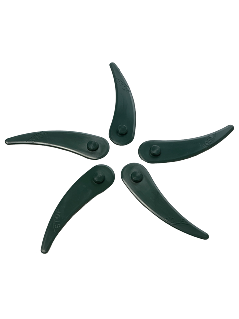 22917_04zk0Gt62kgVqE 5x Kunststoffmesser passend für Bosch ART 23-18 LI, GrassCut 12-230 Rasentrimmer