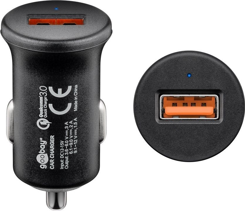8587_0 Quick Charge QC3.0 USB-Autoschnellladegerät