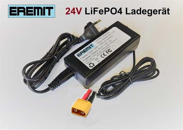 25652_0mJHp9pOKksKOg EREMIT 24V 1.5A LiFePO4 Ladegerät mit PowerPole Stecker