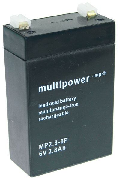 18172_0 Multipower MP2.8-6P Bleiakku, 6V 2.8Ah Faston 4,8m