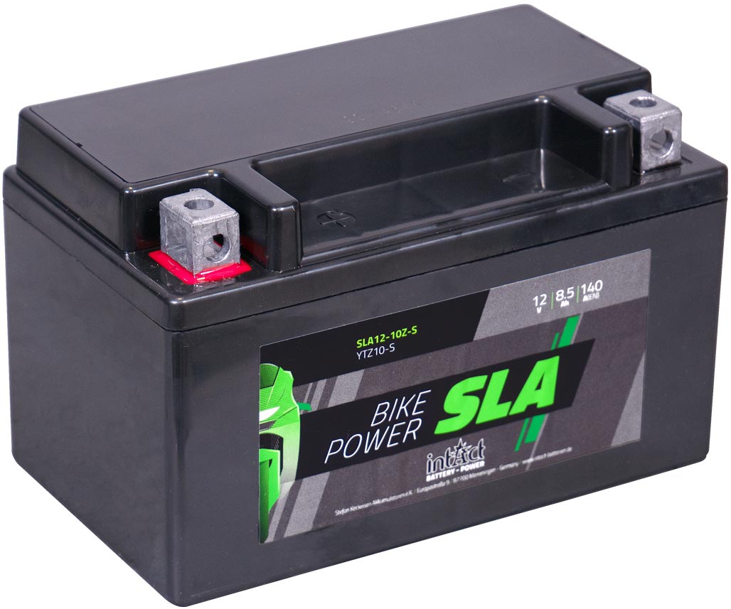 24078_0 Intact SLA12-10Z-S Motorradbatterie ersetzt YTZ10S, YT10B-4, YTZ10S-BS 12V 8.5Ah