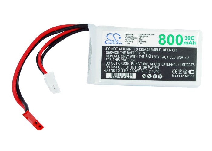 16441_0 RC Akku-Pack 7,4V 800mAh Li-Polymer 2S1P, C30