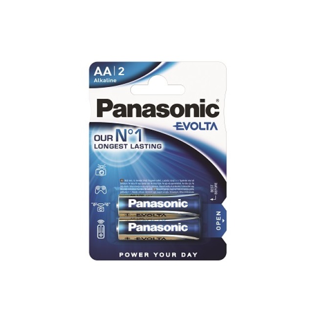 129553CnaTaXjPVNSh0 Panasonic Evolta Mignon AA Batterie, 2er Blister