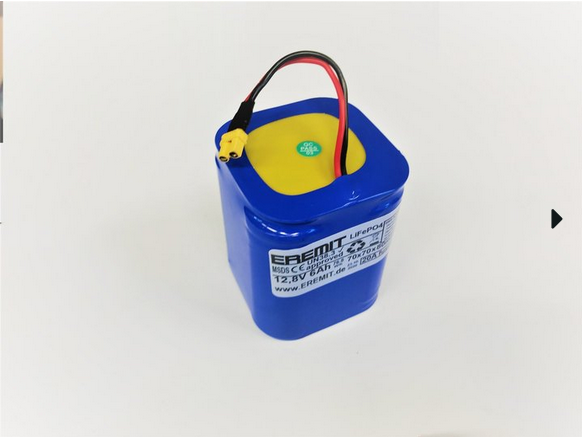 25107_04wYGB3S7jDoJ9 EREMIT 12V 6Ah F2x2 LiFePo4 Akku mit BMS und XT-30 Stecker