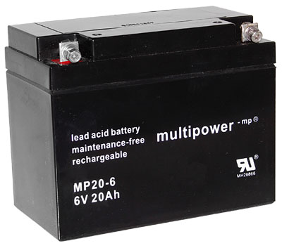 18176_0gMM44izStlMLa Multipower MP20-6 Bleiakku, 6V 20Ah M6 Schraubansc