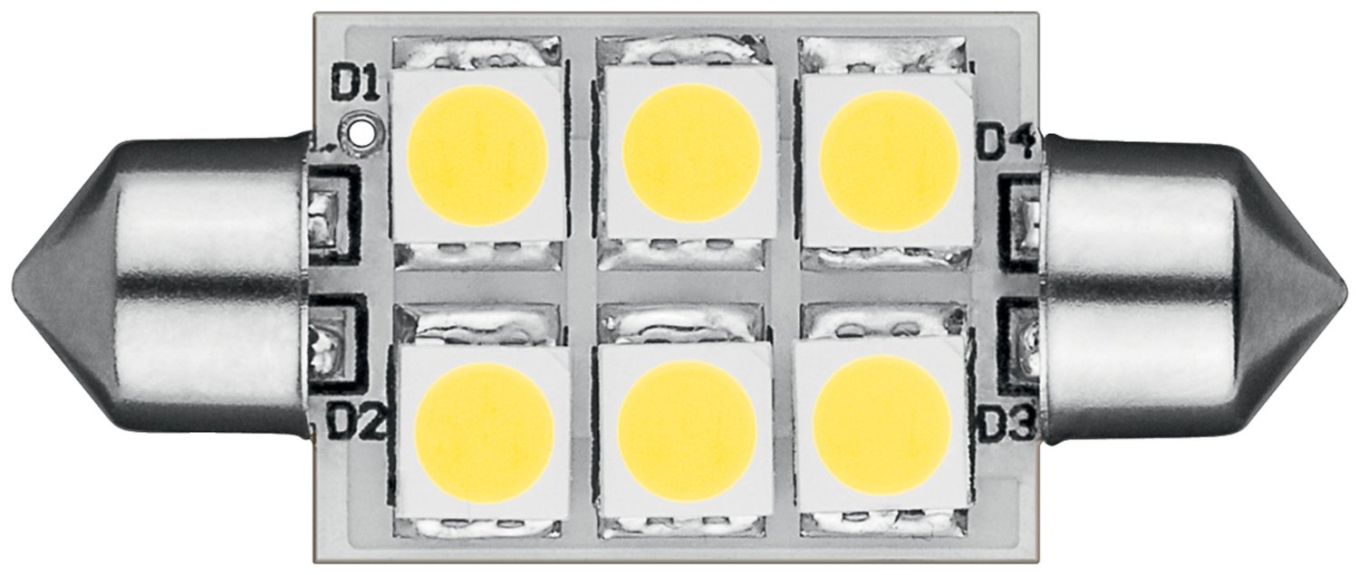 18597_032NtYqt3IdYyV LED Soffitte 37mm Lampensockel mit 6 LEDs Weiss