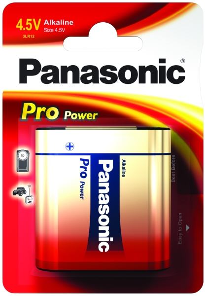 12710_0 Panasonic Pro Power 4,5V 3LR12, Flach Batterie