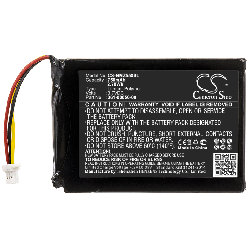 27538_0zWLQI3qJaQzjH Akku ersetzt 361-00056-08 passend für Garmin DriveSmart 5, 55, 65 750mAh