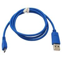 14580_0 micro USB Datenkabel 95cm Blau