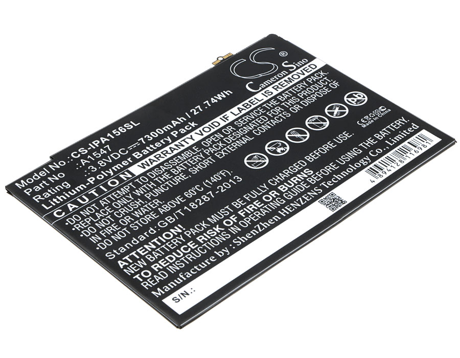 23516_0GOB1o0dDxpJ3e Akku passend für Apple iPad Air 2 A1566, A1567 ersetzt A1547 7340mAh