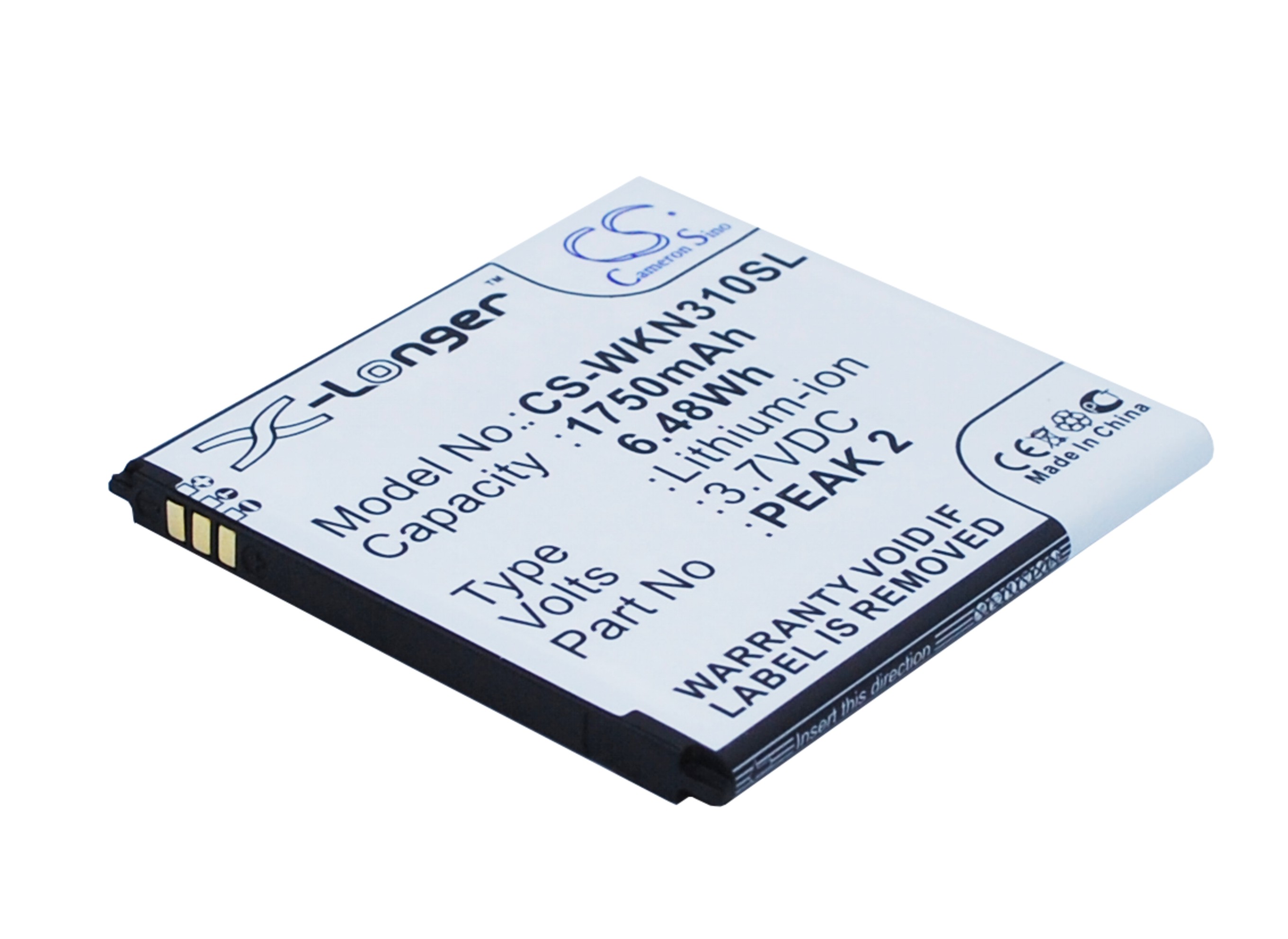 23464_0Eij1yno0ZubFp Akku ersetzt S104-E880000-001 passend für Wiko Cink Peax 2 1750mAh