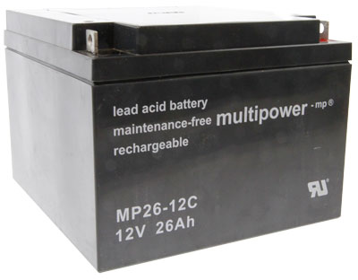 18245_0 Multipower MP26-12C Bleiakku Zyklenfest, 12V 26Ah