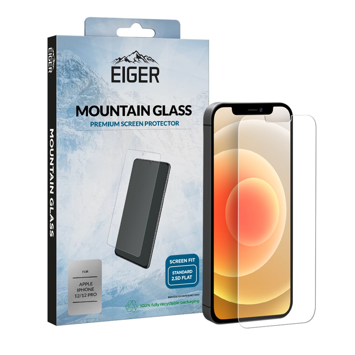 26249_0Kr5YOeBkGhOU3 EIGER APPLE IPHONE 12/12 PRO DISPLAY-GLAS 2.5D GLASS CLEAR