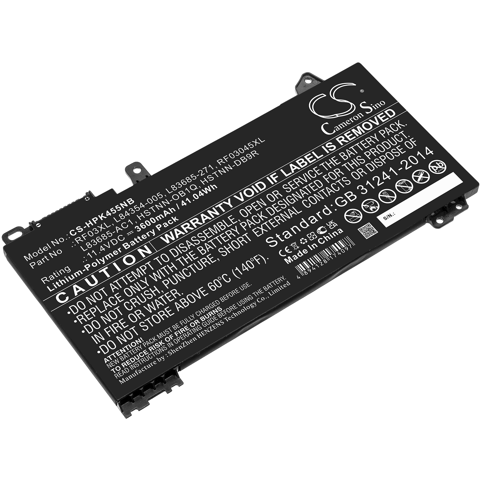 25933_0rCKZnOc4K5qXu Akku ersetzt Dell RF03XL, HSTNN-DB9R passend für ProBook 455 G7