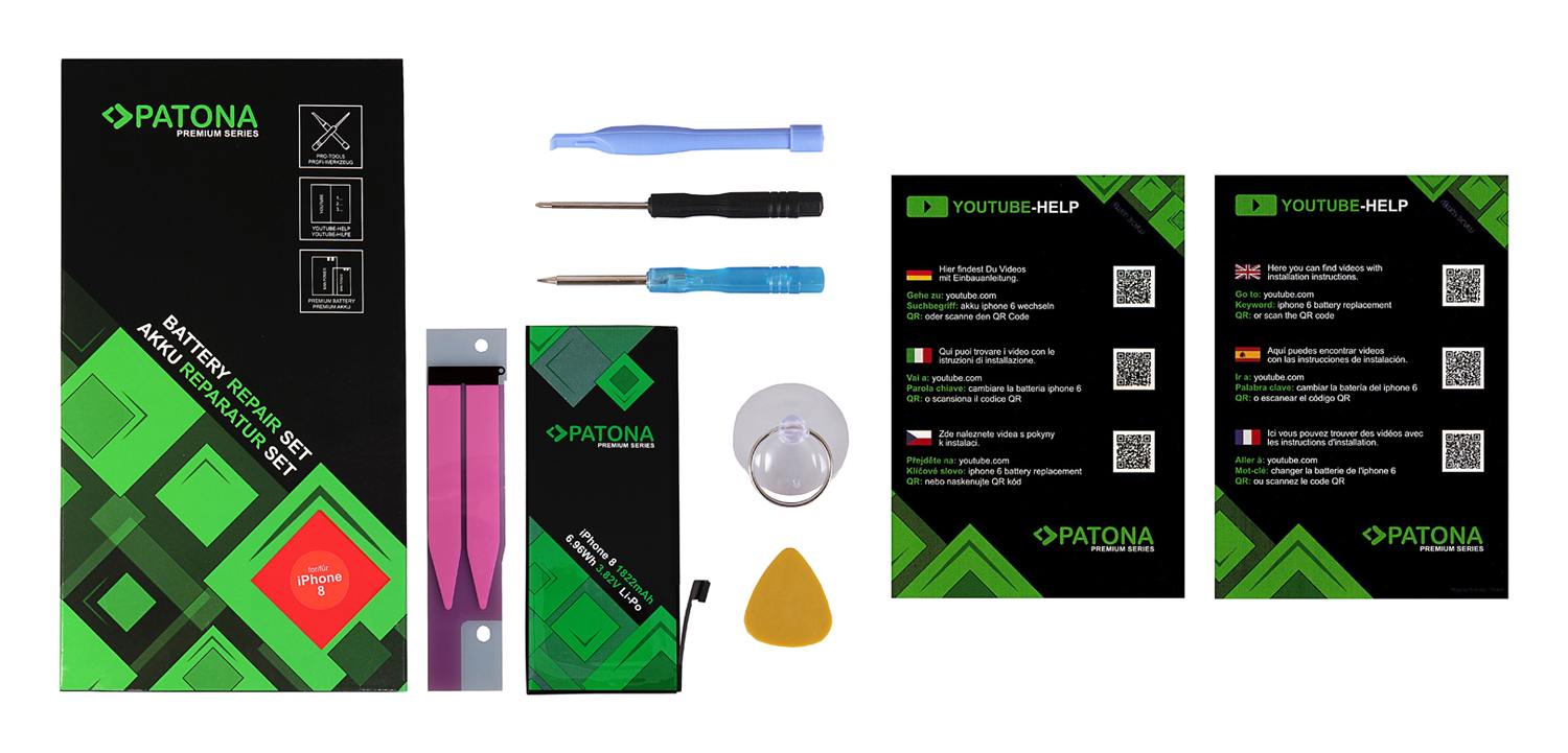 26578_0CagAodLuc0UuU Akku ersetzt 616-00357, 616-00358 passend für iPhone 8, 8G, MQ7H2ZP/A