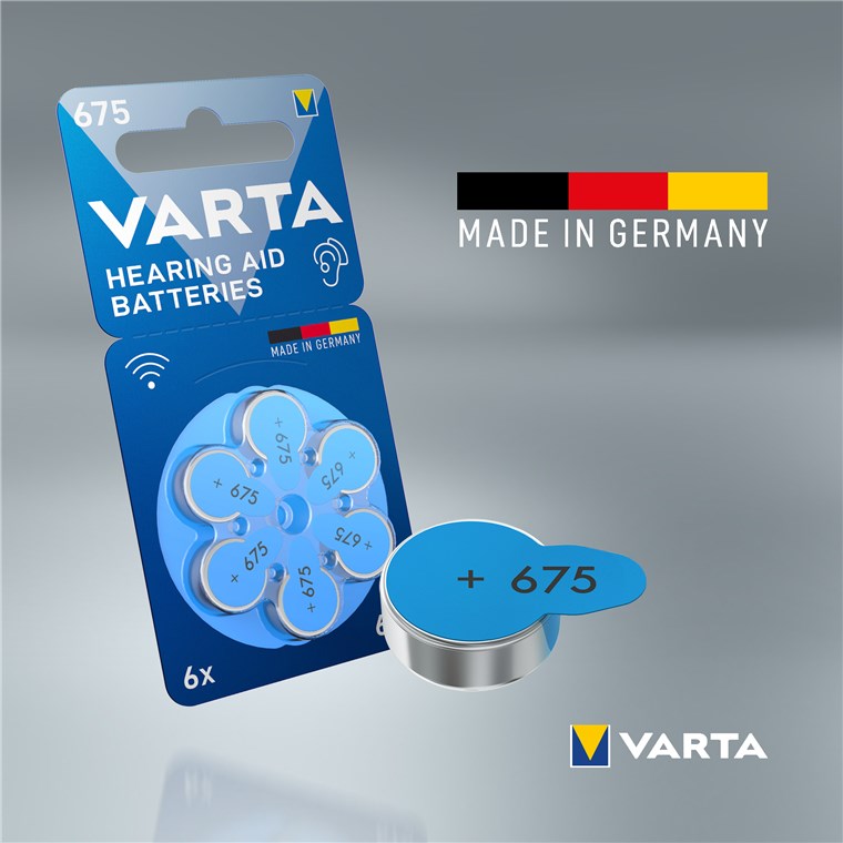 27270_0pExZ9KW7veuVu Varta 675 / PR44 Zink-Luft Hörgerätebatterie im 6er Pack ersetzt V675, P675