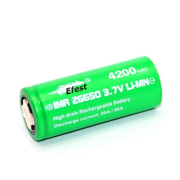 18365_0GARBE16raKL0g Efest IMR 26650 3.7V 4200mAh (Flat Top) 20A ungeschützt