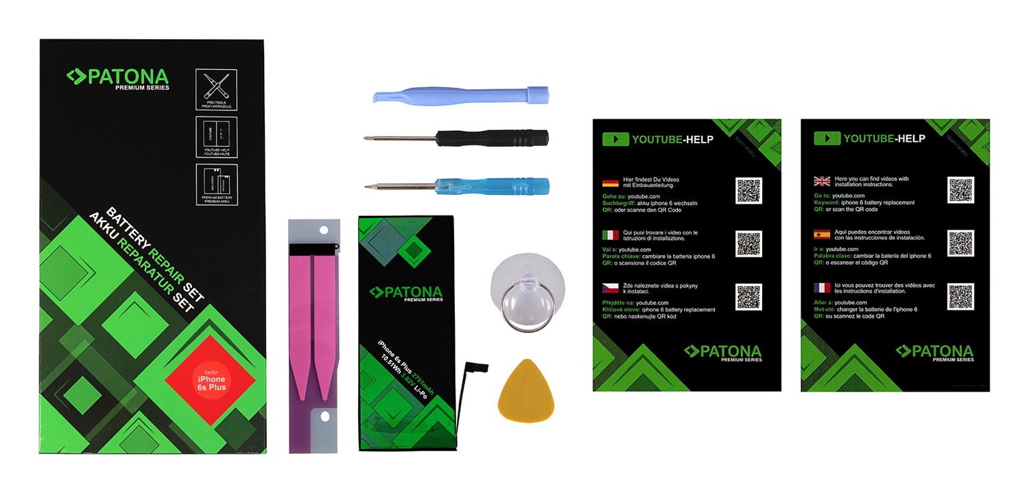 26579_0 Akku ersetzt 616-00042 passend für iPhone 6s Plus, A1699, A1634, A1690, A1687