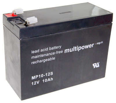 18161_0 Multipower MP10-12S Bleiakku, 12V 10Ah Faston 4.8m