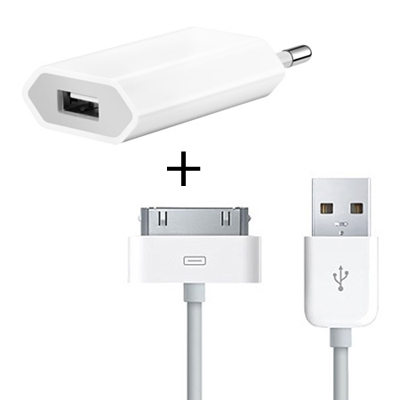 13900_0 iPhone 4/4s Slim-Netzteil mit Ladekabel