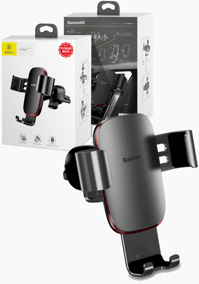 19079_01ft01x9M2n7kr Baseus Metal Age Gravity KFZ Halterung für Smartphone, iPhone