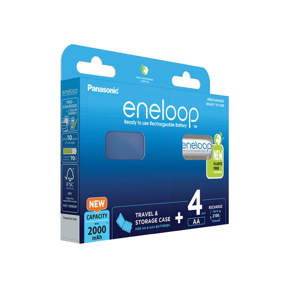 12629_0C6yoBOmVEYcft Panasonic Eneloop BK-3MCDE/4BE 4x Mignon Akku 2000mAh