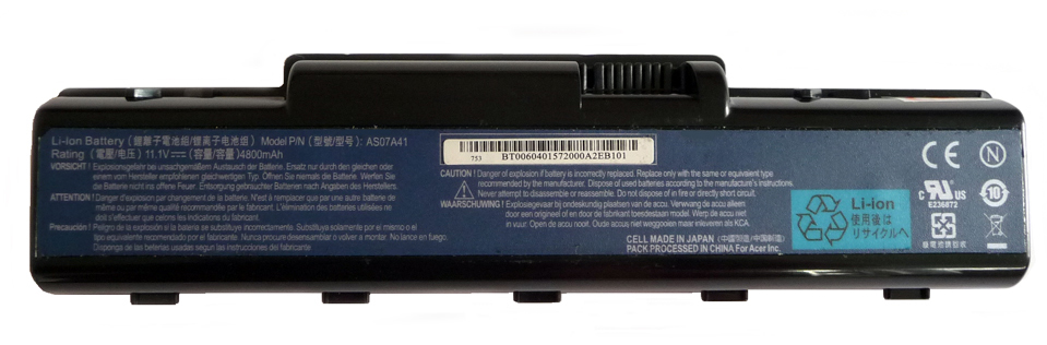 9662_0 Akku passend für Acer Aspire 4230, 4310, 4520, 4710 4400mAh