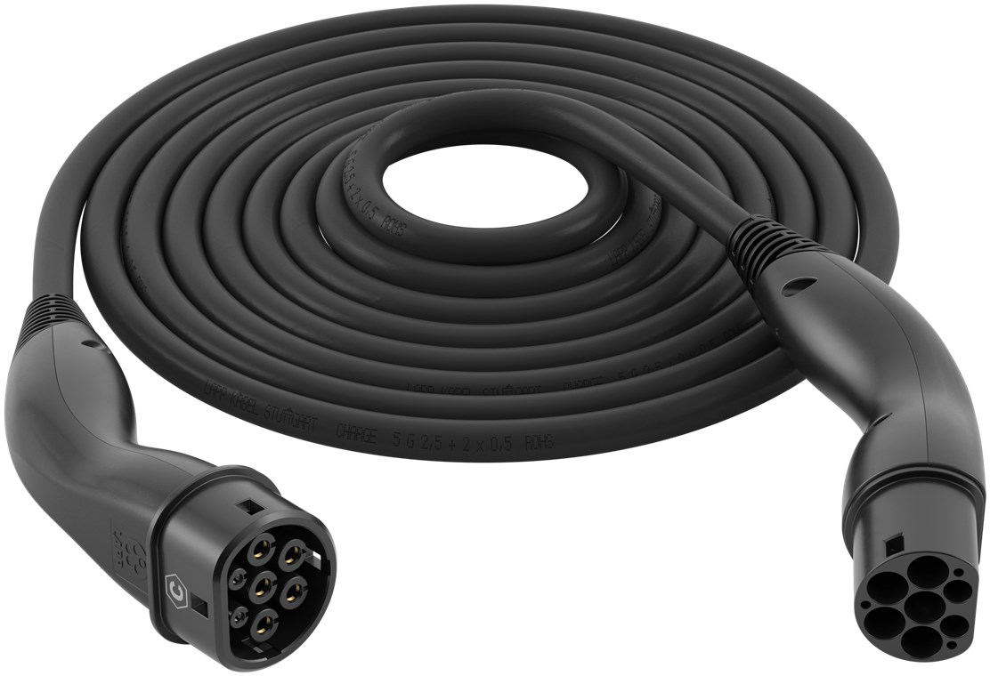 HELIX® Ladekabel Typ 2, bis zu 22 kW, 5 m, schwarz