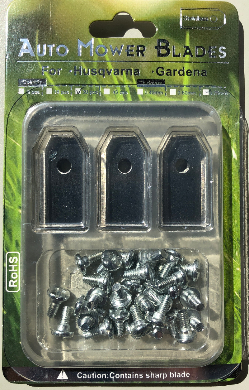 27x Ersatz Messer für Husqvarna Automower 0.75mm