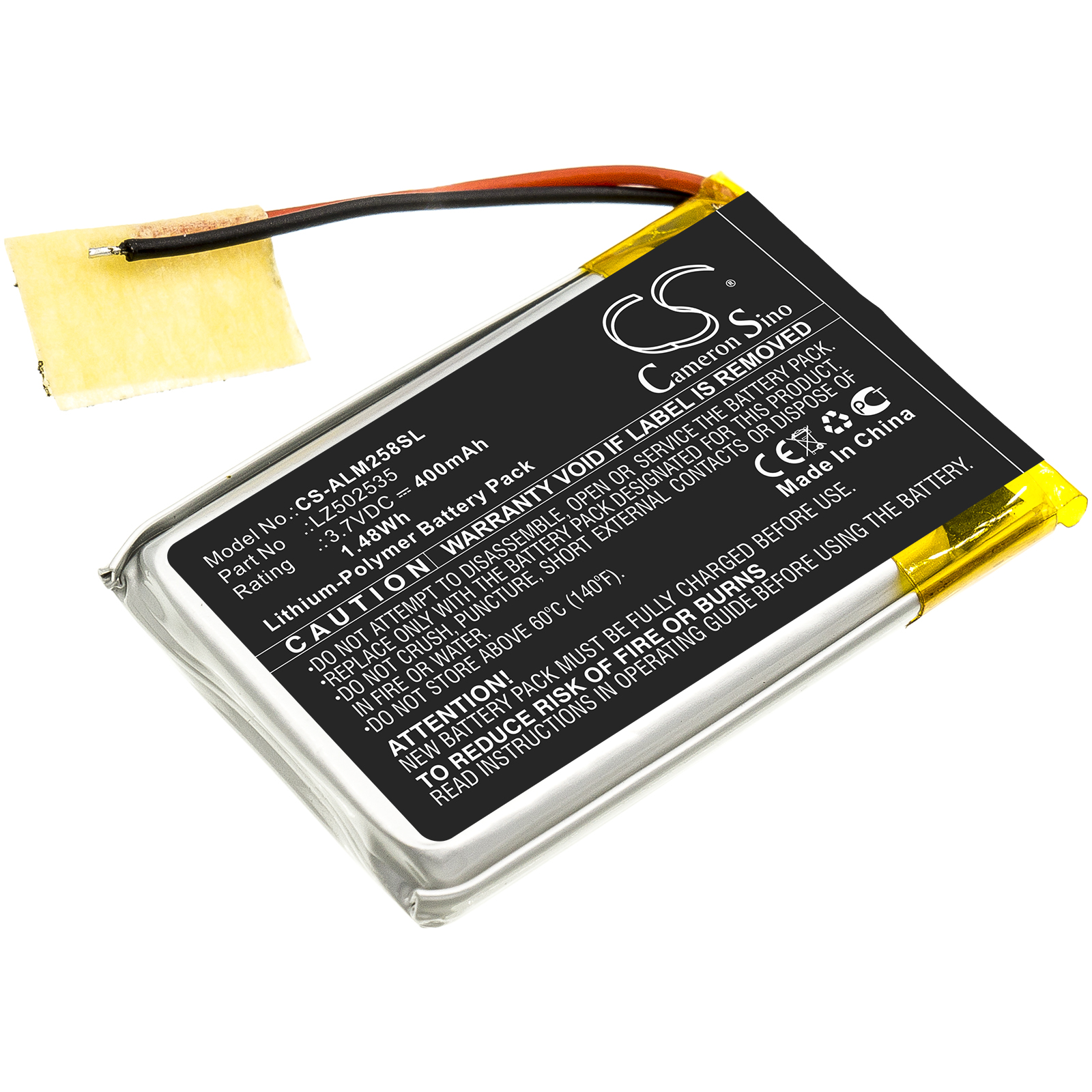 492_0BlW3A4EwoEu1Z Akku 502535, 052535 3.7V 500mAh Li-Polymer