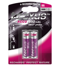 13801_0iU4BNqRKlHpEb Funktelefon-Akkus im 2er AA-Set für DECT-Telefone