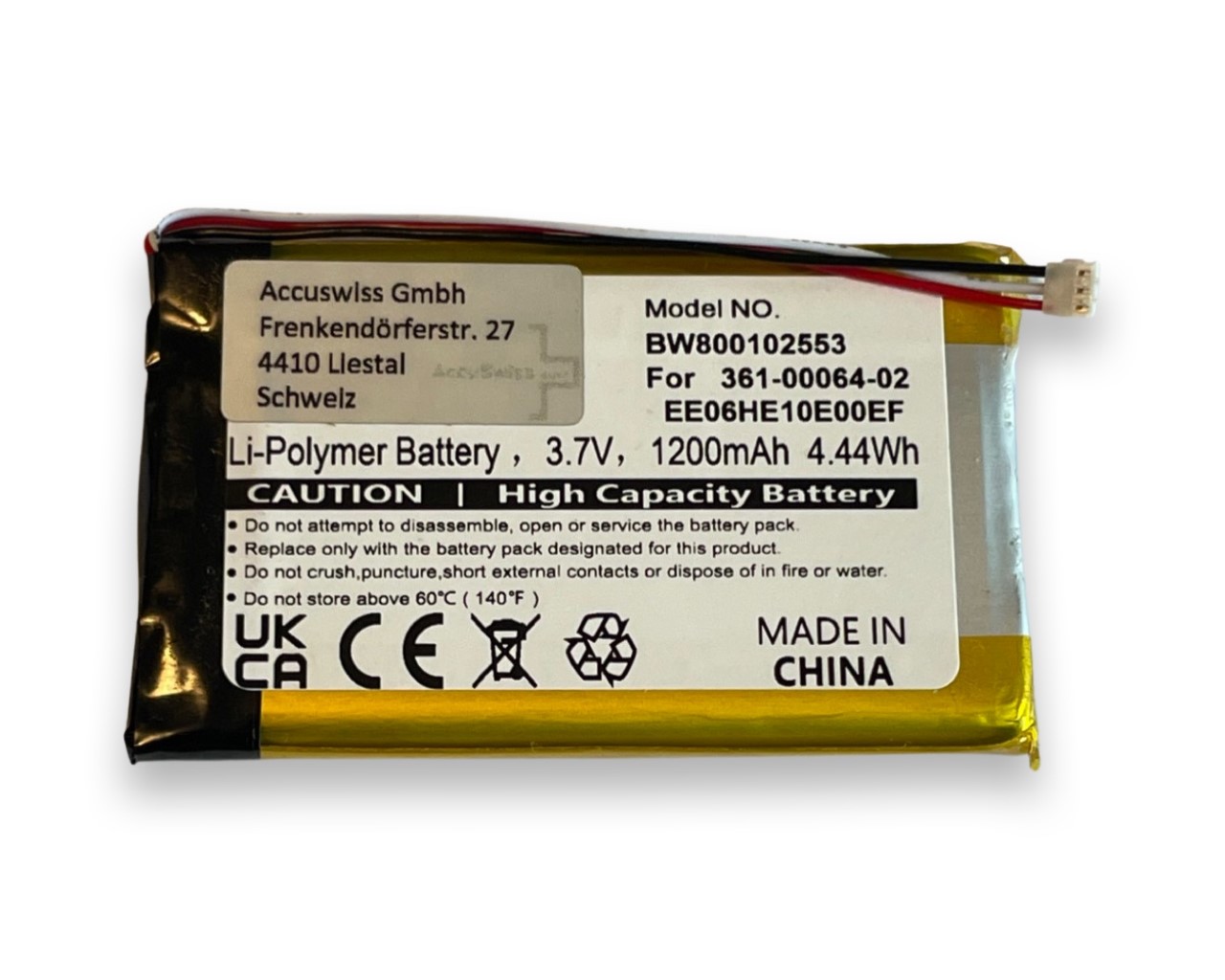 Akku ersetzt Garmin 361-00046-02, 361-00064-02 passend für Nuvi 3700, 3760, 3790