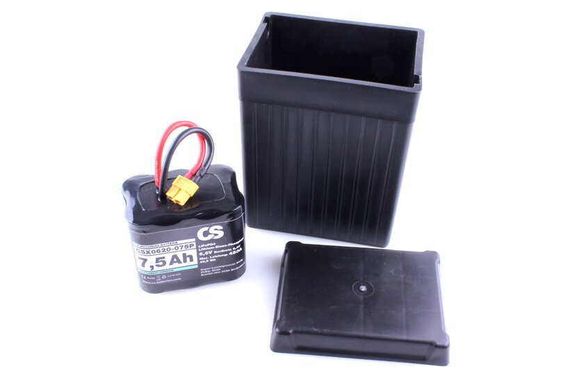 25295_0 LiFePO4 Classic Oldtimer Motorrad Batterie 6V 7.5Ah 210A mit Gehäuse