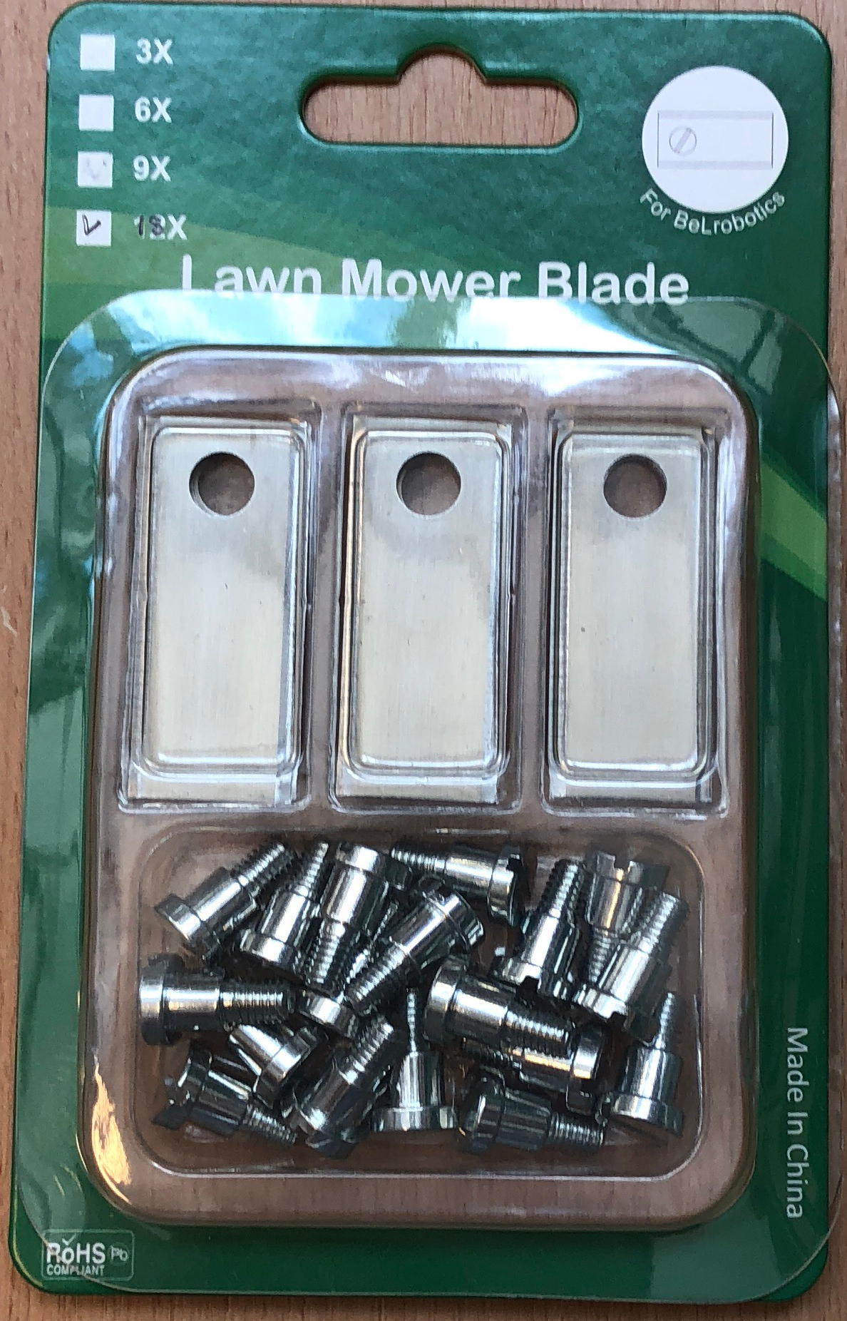 22413_0 9x Ersatz Messer für Bigmow Mähroboter