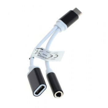 20283_0 2in1 Audio-Adapter USB-C auf 3,5mm Stereo + Ladeanschluss