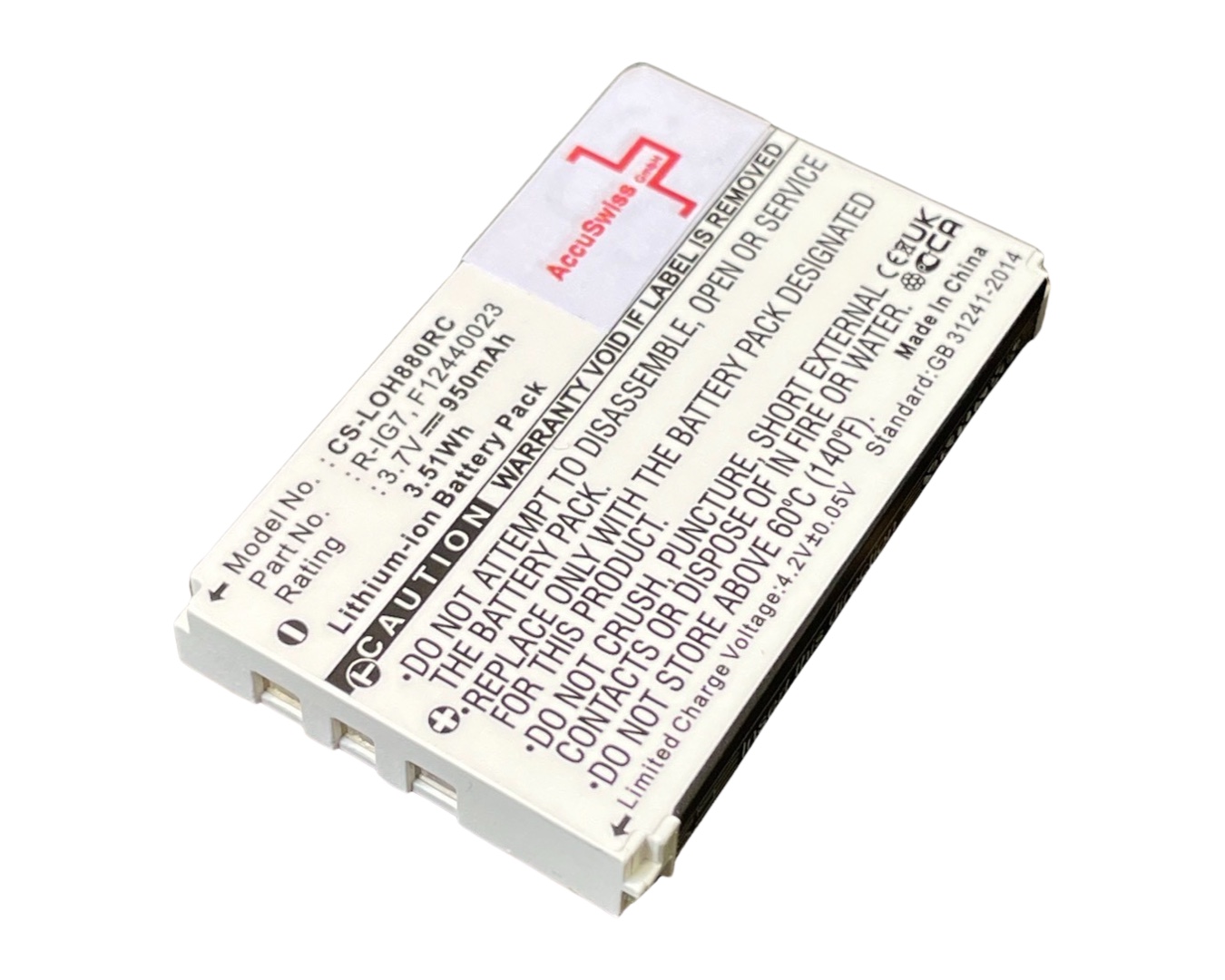 14364_0OFBcQRsS7Kc7A Akku ersetzt Logitech 190304-200, 533-000020, F12440023 950mAh