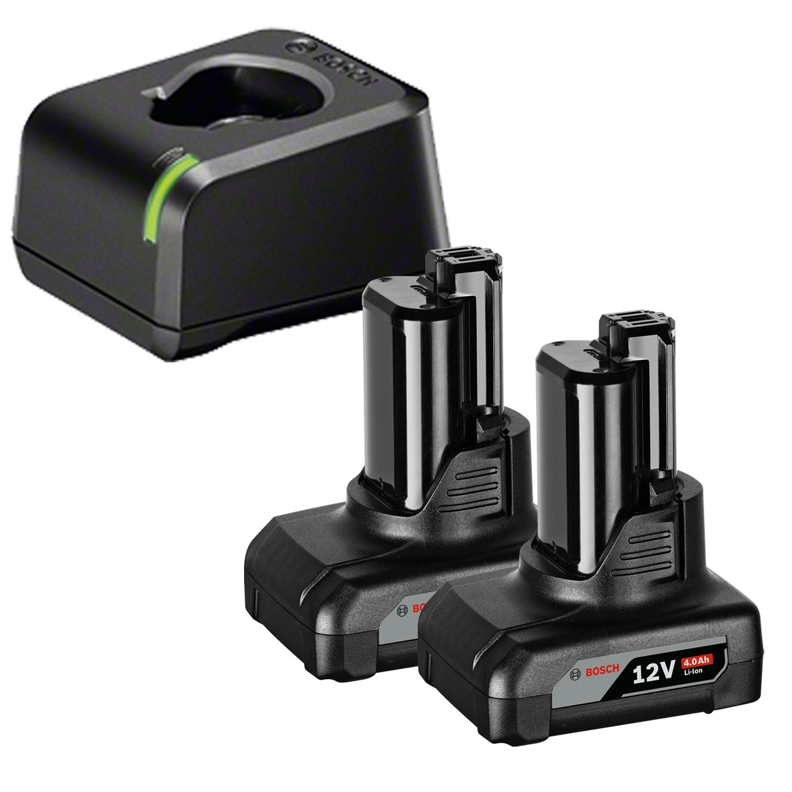 25981_0 Bosch Akku-Starter-Set GBA 12 Volt / 2x 4,0 Ah + Schnellladegerät GAL 12V-20