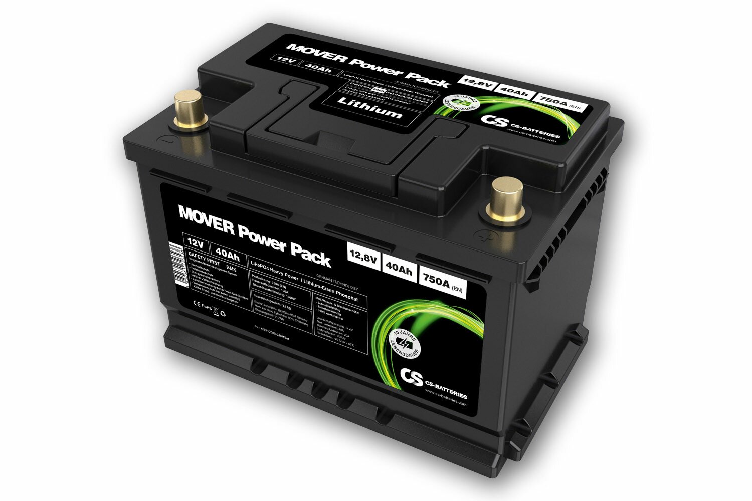 24498_0mErhBAlEwPV1R Lithium LiFePO4 Mover Power Pack 12.8V 40Ah (Pb-eq 80Ah)