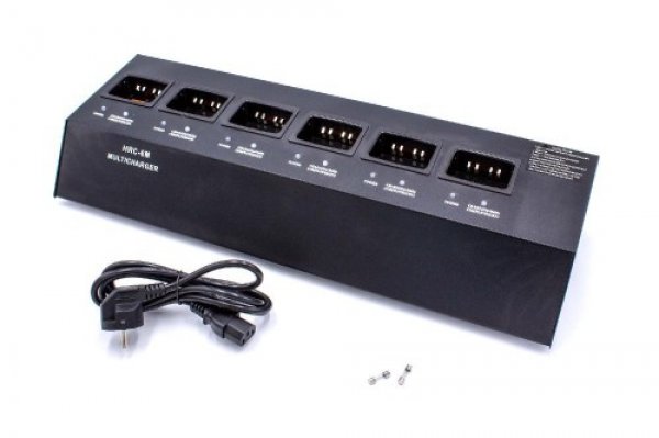 23636_0BSBcKY5ukF8DH Multi 6 Fach Ladegerät für Motorola GP320 (HNN9013) Akkus