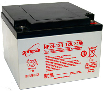 18715_01GPX2Z6PQkW90 Hawker Enersys Genesis NP24-12R 12V 24Ah M5-Gewinde