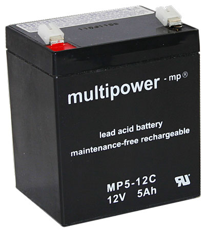 Multipower MP5-12C Bleiakku Zyklenfest, 12V 5Ah Fa
