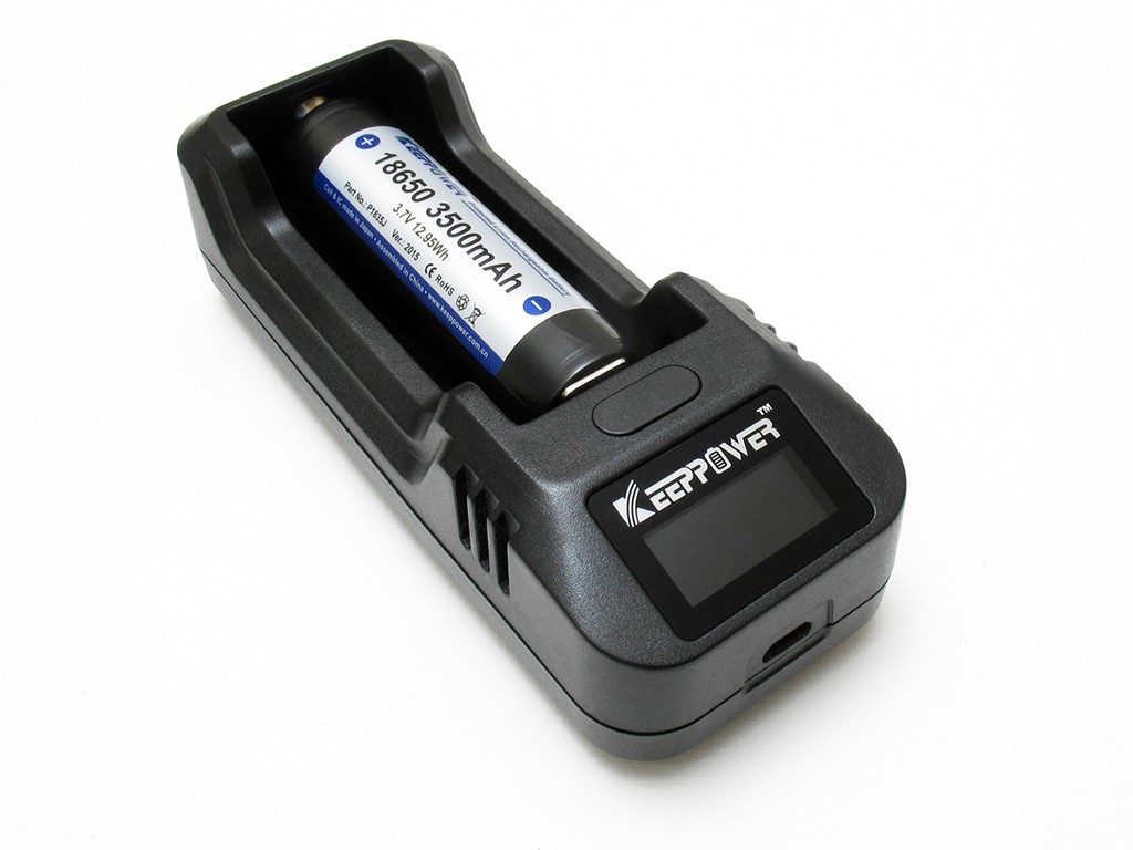 KeepPower L1 LCD Ladegerät für Li-Ionen Akkus