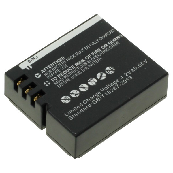 18909_07sarUeoMuSets Akku ersetzt Rollei DS-SD20 passend für Bullet 3s, 4s, 5s, Actionpro SD21 Pro 900mAh