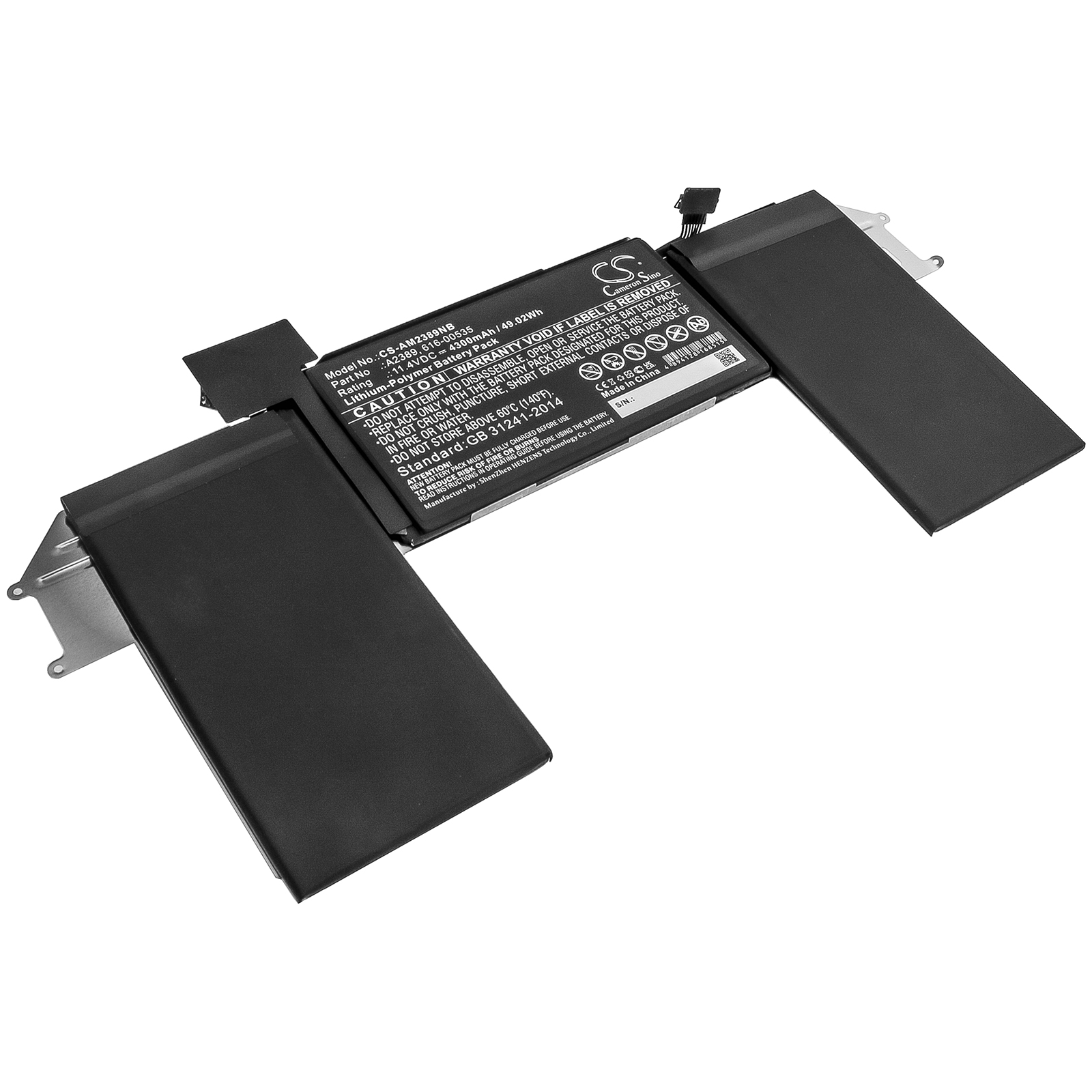 26662_0 Akku ersetzt Apple A2389, 616-00535 passend für MacBook Air 13 A2179 (Late 2020)
