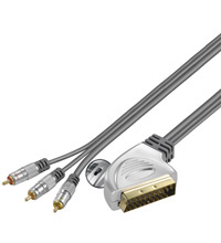 Scart zu Composite Cinch Audio Video, IN-OUT 2m